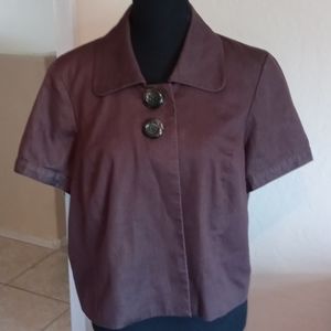 Willi Smith Women's Brown Bolero Jacket